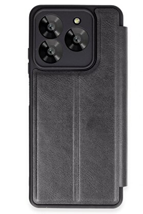 CepteToptan General Mobile Era 50 Kılıf Flip Cover - Siyah - DROPX2950-3419