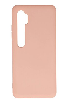 CepteToptan Xiaomi Mi Note 10 Lite Kılıf Nano içi Kadife Silikon - Pudra - DROPX7845-4730
