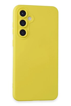 CepteToptan Samsung Galaxy S24 Kılıf Nano içi Kadife Silikon - Sarı - DROPX7764-9749