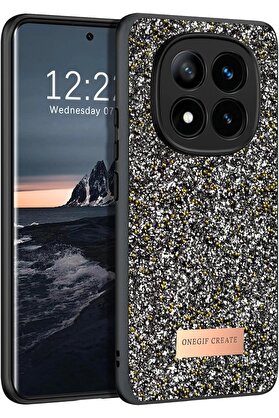 CepteToptan Xiaomi Redmi Note 14 Pro 4G Bright Simli Kapak - Gümüş - DROPX8543-1572