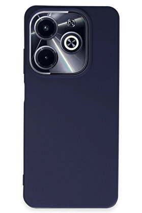 CepteToptan İnfinix Hot 40i Kılıf First Silikon - Lacivert - DROPX1023-3291