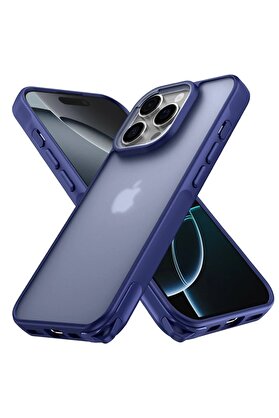 CepteToptan iPhone 16 Pro Kılıf Elegant Kapak - Lacivert - DROPX1449-7897