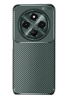 CepteToptan Xiaomi Redmi 14C Kılıf Auto Focus Karbon Kapak - Koyu Yeşil - DROPX1907-5889