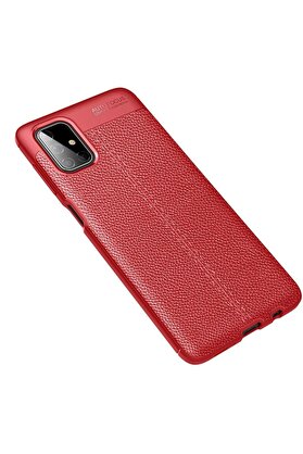 CepteToptan Samsung Galaxy M51 Kılıf Auto Focus Kapak - Kırmızı - DROPX3391-8735