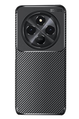 CepteToptan Xiaomi Redmi 14C Kılıf Auto Focus Karbon Kapak - Siyah - DROPX3743-5391