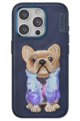 CepteToptan iPhone 15 Pro Max Cute Desenli Kapak - Lacivert - DROPX2913-3358