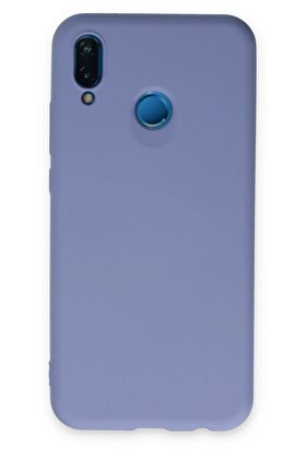 CepteToptan Huawei P20 Lite Kılıf Nano içi Kadife Silikon - Lila - DROPX6198-6388