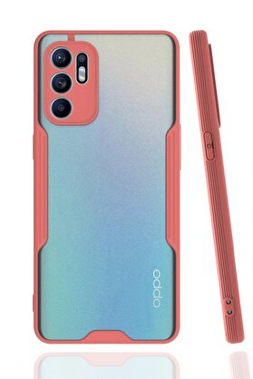 CepteToptan Oppo Reno 6 Kılıf Platin Silikon - Pembe - DROPX1273-1358