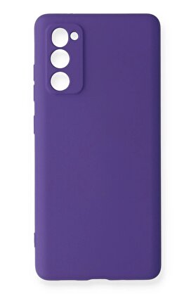 CepteToptan Samsung Galaxy S20 FE Kılıf Nano içi Kadife Silikon - Mor - DROPX2125-9195