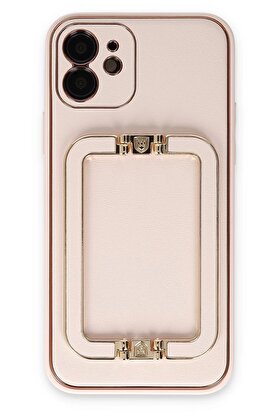 CepteToptan iPhone 12 Kılıf Coco Elit Kapak - Pudra - DROPX2209-1601