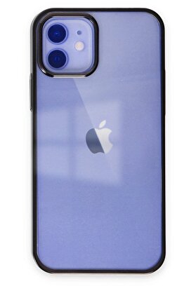 CepteToptan iPhone 12 Kılıf Element Silikon - Siyah - DROPX7475-1977