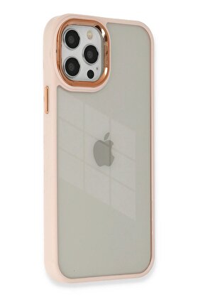 CepteToptan iPhone 12 Pro Max Kılıf Dora Kapak - Pudra - DROPX4124-4318