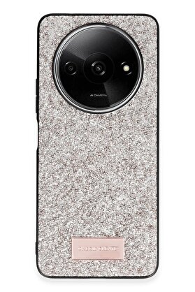 CepteToptan Xiaomi Redmi A3 4G Bright Simli Kapak - Gold - DROPX1667-8393