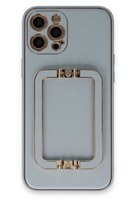 CepteToptan iPhone 12 Pro Max Kılıf Coco Elit Kapak - Turkuaz - DROPX4873-9149