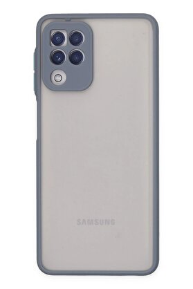 CepteToptan Samsung Galaxy A22 Kılıf Montreal Silikon Kapak - Gri - DROPX3199-1047