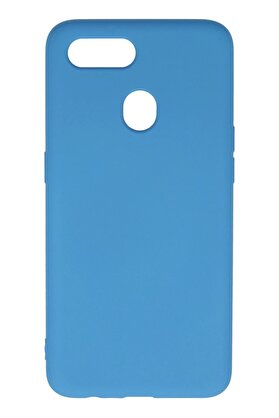 CepteToptan Oppo A12 Kılıf Nano içi Kadife Silikon - Mavi - DROPX5399-1390