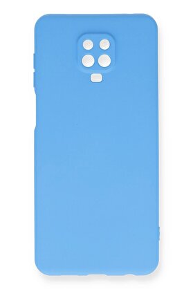 CepteToptan Xiaomi Redmi Note 9 Pro Kılıf Nano içi Kadife Silikon - Mavi - DROPX1721-8476