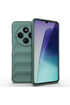 CepteToptan Xiaomi Redmi 14C Kılıf Optimum Silikon - Koyu Yeşil - DROPX8697-7548