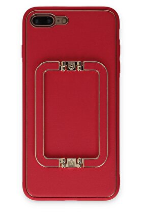 CepteToptan iPhone 7 Plus Kılıf Coco Elit Kapak - Kırmızı - DROPX2323-4274