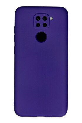 CepteToptan Xiaomi Redmi Note 9 Kılıf Nano içi Kadife Silikon - Mor - DROPX8504-3188