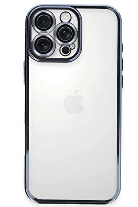 CepteToptan iPhone 16 Pro Kılıf Lensli Silikon - Açık Mavi - DROPX6416-4836