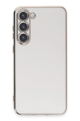 CepteToptan Samsung Galaxy S23 Kılıf Volet Silikon - Beyaz - DROPX9808-8313