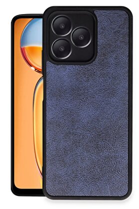 CepteToptan Realme Note 50 4G Kılıf Aras Deri Kapak - Lacivert - DROPX3906-5926