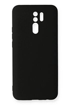 CepteToptan Xiaomi Redmi 9 Kılıf Nano içi Kadife Silikon - Siyah - DROPX6598-5142