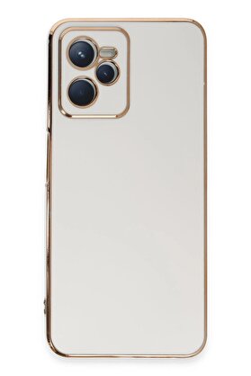 CepteToptan Realme C35 Kılıf Volet Silikon - Beyaz - DROPX2641-8725