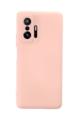 CepteToptan Xiaomi Mi 11T Pro Kılıf Nano içi Kadife Silikon - Pudra - DROPX5815-3046