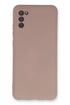 CepteToptan Samsung Galaxy A03S Kılıf Nano içi Kadife Silikon - Pudra - DROPX3966-6212