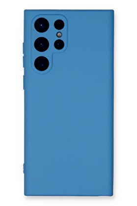 CepteToptan Samsung Galaxy S24 Ultra Kılıf Nano içi Kadife Silikon - Mavi - DROPX8786-6120