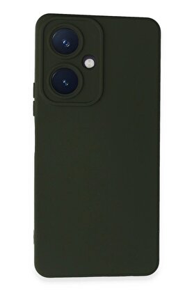 CepteToptan Vivo Y27 Kılıf Nano içi Kadife Silikon - Koyu Yeşil - DROPX4217-7316