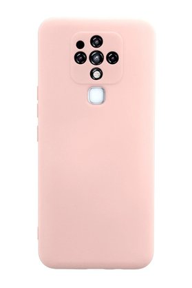 CepteToptan Tecno Camon 16 Kılıf Nano içi Kadife Silikon - Pudra - DROPX6790-7886