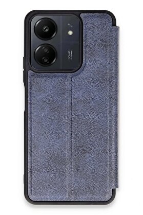 CepteToptan Xiaomi Redmi 13C Kılıf Flip Cover - Lacivert - aa7170-4330