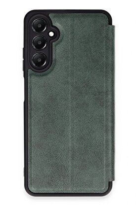 CepteToptan Samsung Galaxy A15 4G Kılıf Flip Cover - Koyu Yeşil - DROPX8664-8920
