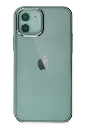 CepteToptan iPhone 12 Kılıf Element Silikon - Yeşil - DROPX5164-6541