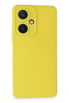 CepteToptan Vivo Y27 Kılıf Nano içi Kadife Silikon - Sarı - DROPX6800-9239