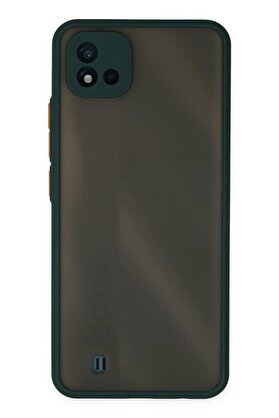 CepteToptan Realme C11 2021 Kılıf Montreal Silikon Kapak - Yeşil - DROPX6978-4320