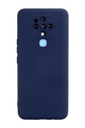 CepteToptan Tecno Camon 16 Kılıf Nano içi Kadife Silikon - Lacivert - DROPX8094-7723