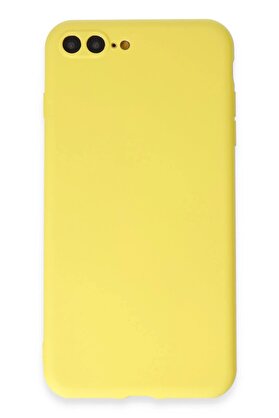 CepteToptan iPhone 7 Plus Kılıf First Silikon - Sarı - DROPX5351-9097