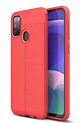 CepteToptan Samsung Galaxy M30S Kılıf Auto Focus Kapak - Kırmızı - DROPX9163-2505