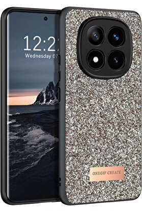 CepteToptan Xiaomi Redmi Note 14 Pro 4G Bright Simli Kapak - Gold - DROPX4353-6477