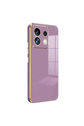 CepteToptan Xiaomi Redmi Note 13 Pro 5G Kılıf Volet Silikon - Mor - DROPX6860-6026