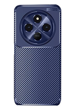 CepteToptan Xiaomi Redmi 14C Kılıf Auto Focus Karbon Kapak - Lacivert - DROPX5055-4690