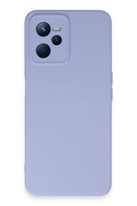 CepteToptan Realme C35 Kılıf Nano içi Kadife Silikon - Lila - DROPX4139-9494