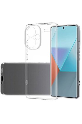 CepteToptan Xiaomi Redmi Note 13 Pro Plus Kılıf Lüx Şeffaf Silikon - DROPX4307-1283