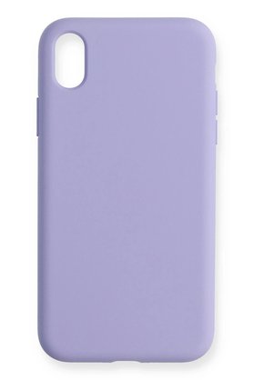 CepteToptan iPhone XR Kılıf Nano içi Kadife Silikon - Lila - DROPX5250-9154