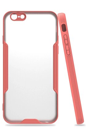 CepteToptan iPhone 6 Kılıf Platin Silikon - Pembe - DROPX8825-3209