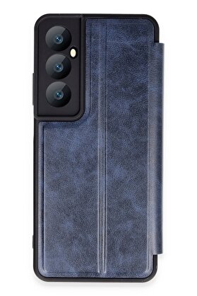 CepteToptan Realme C65 Kılıf Flip Cover - Lacivert - DROPX6494-8722